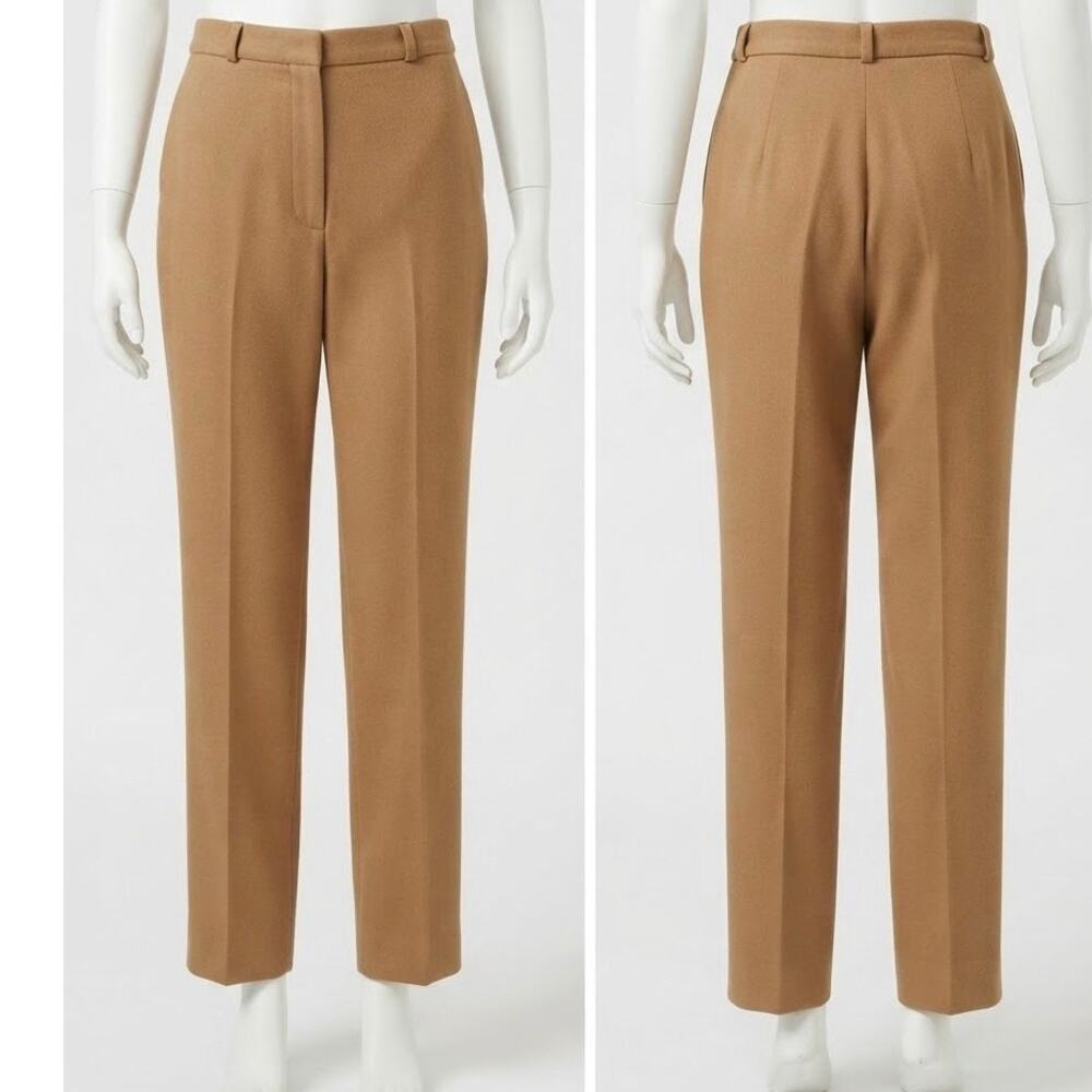 Pan-her Women's Tan 100% Wool Trousers Vintage
